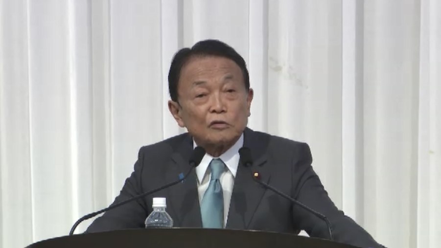 麻生副総裁　福岡市で講演も“解散総選挙”に触れず　福岡９区公認の党本部決定出ず…県連会長「難しい」