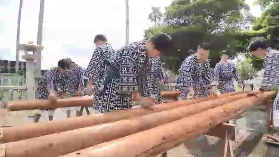 博多祇園山笠まで約2週間　かき棒洗い清める「棒洗い神事」　祭りの安全願う　町は山笠ムードに　福岡