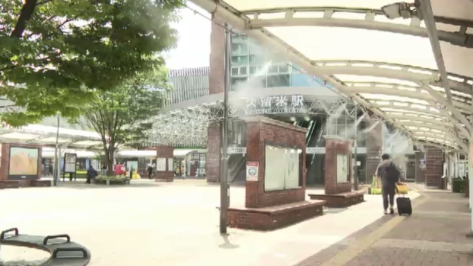 久留米市で36.3℃　福岡県内は9日連続「熱中症警戒アラート」　涼を求めて水浴びする子供たちも　熱中症対策を呼びかけ