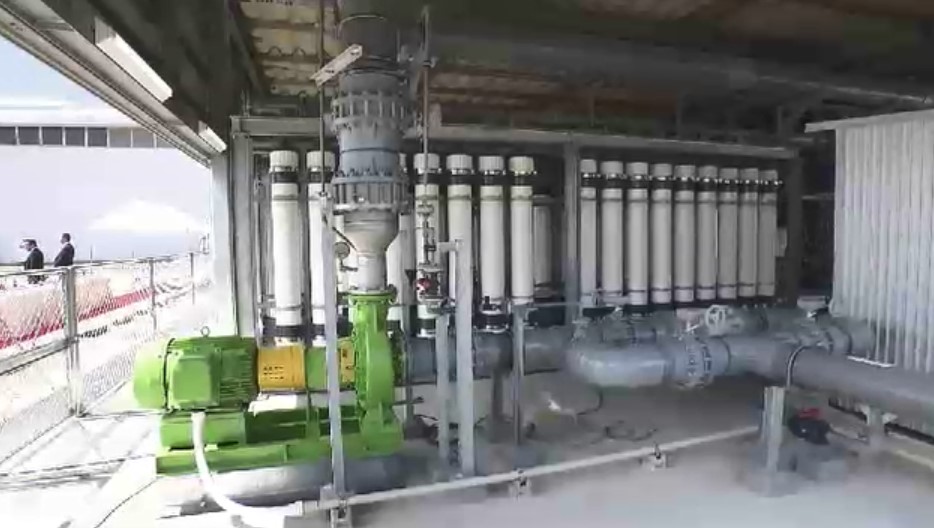 「浸透圧発電」日本初の実用化　福岡市の海水淡水化センター　塩分濃度の差を利用　年間の発電量は一般家庭290世帯分