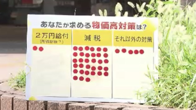 参院選の自民公約「2万円給付」どうなる？　福岡の街で有権者に聞くと「減税希望」8割超