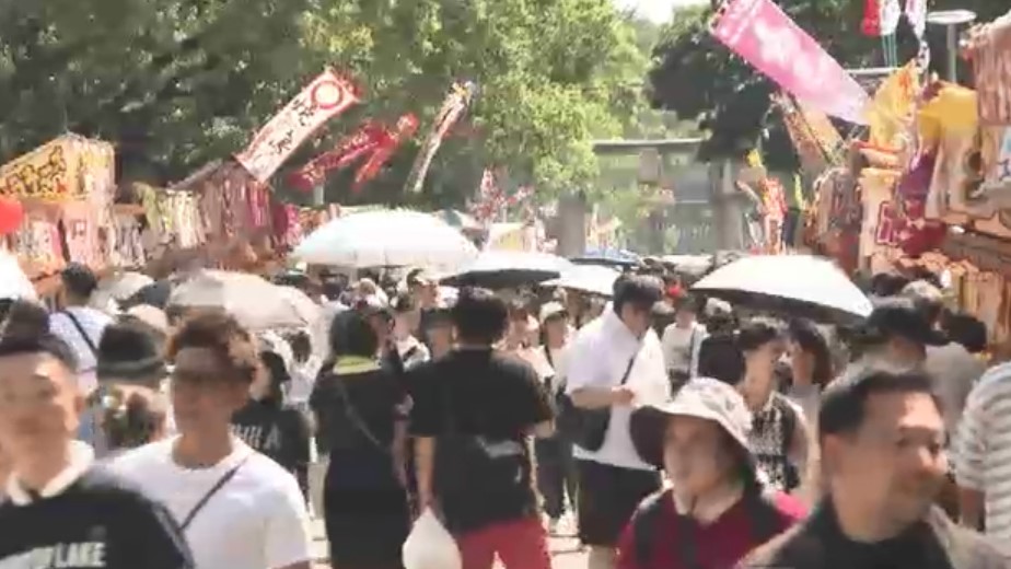 博多三大祭り・筥崎宮の「放生会」　3連休最終日もにぎわう　厳しい残暑で“ひんやりスイーツ”人気　9月18日まで　福岡市