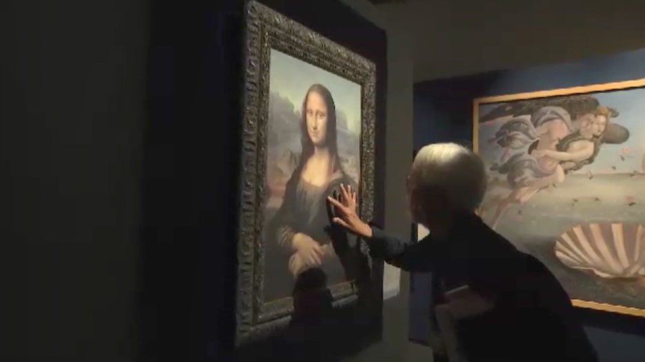 「厚く塗られた絵の具の感触が…」“世界的名画”を手でさわって楽しんで　「モナ・リザ」や「ひまわり」などユニーク特別展　福岡・大野城市