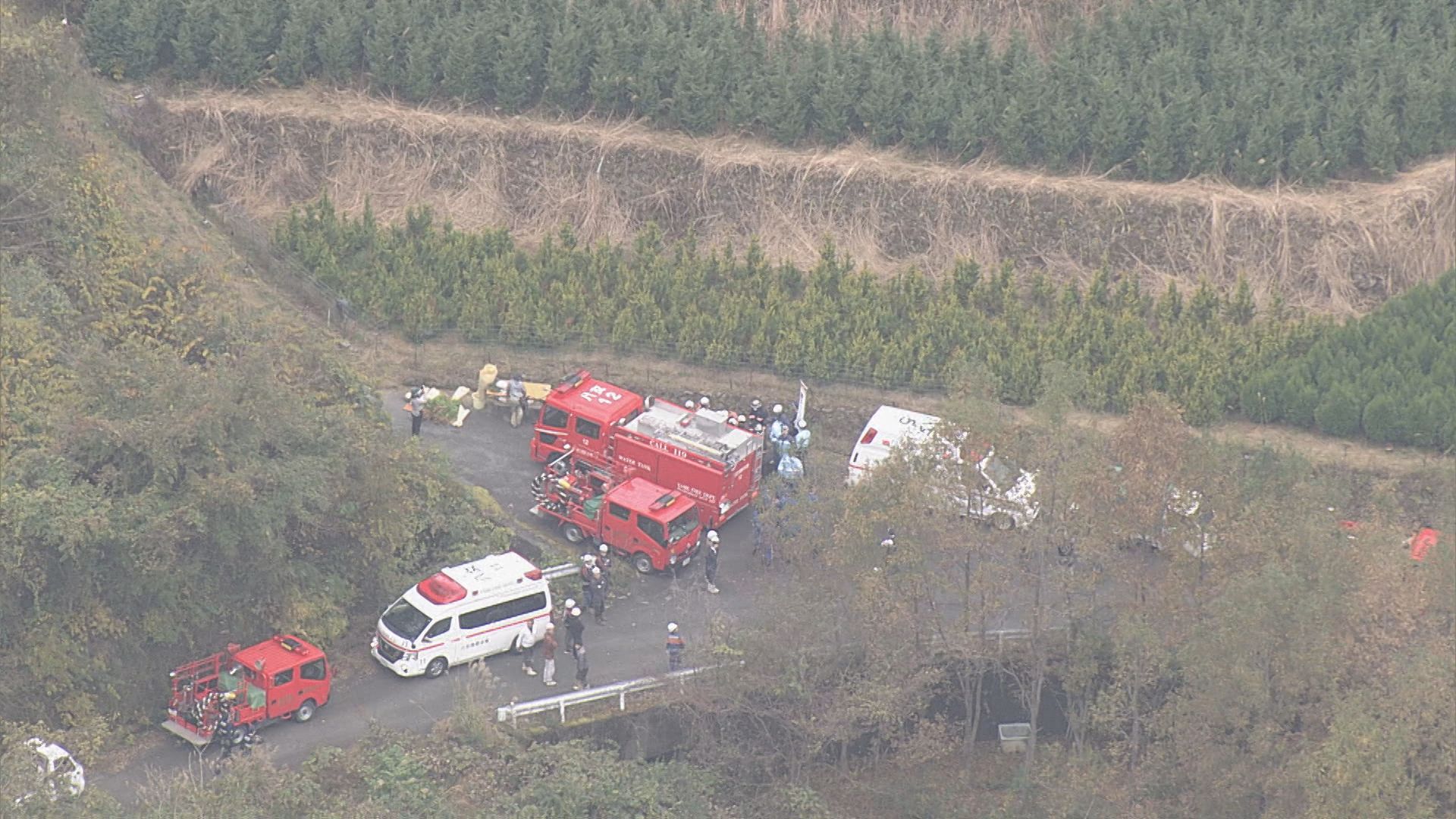 【速報】「セスナ機のようなもの墜落」消防に通報　現場に出動し状況の確認進める　福岡・八女市