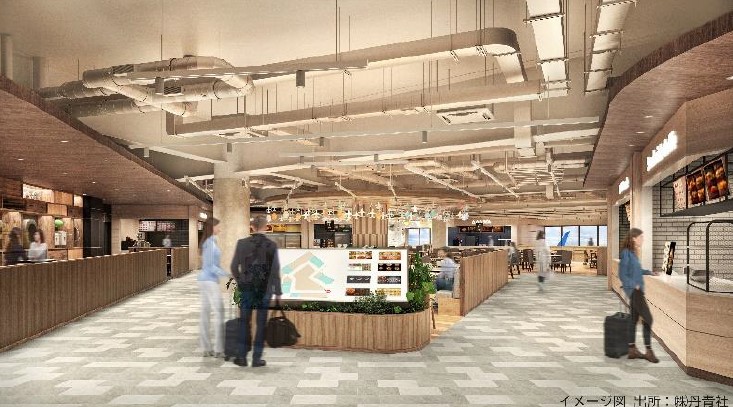 福岡空港国内線のフードホールが移転・リニューアル 4月1日オープン 海鮮丼・鉄板焼・うどん・ステーキなど8店舗 滑走路を一望