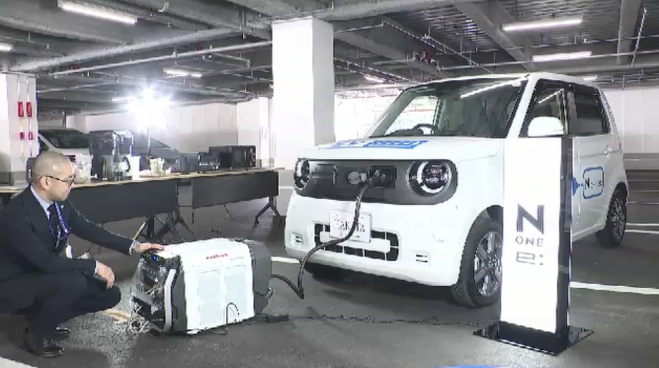 スマホ充電など避難所で電気自動車を活用 無償で最大60台を貸し出し 宗像市など5自治体とディーラーが協定締結 福岡