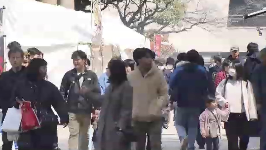 春の訪れ告げる「小倉城桜まつり」始まる　ソメイヨシノ見ごろは3/28～29見込み　早咲きの江戸彼岸桜は満開　4月12日まで　福岡・北九州市