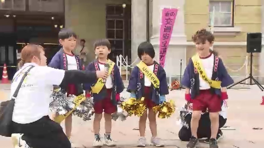 「飲酒運転は絶対にダメ」 園児らも参加して春の交通安全県民運動 自転車の「青切符」制度など重点目標 福岡