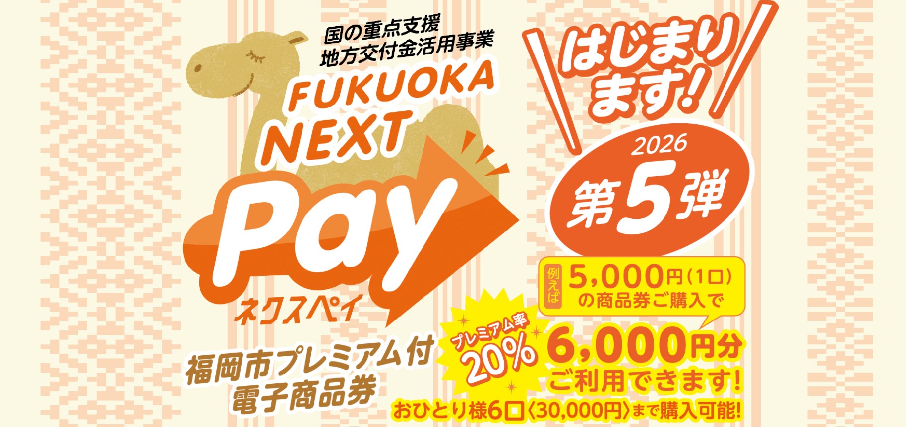 プレミアム付電子商品券「FUKUOKA NEXT Pay」で不具合　1回の支払いで2回以上の決済　最大466件、92万7500円　福岡