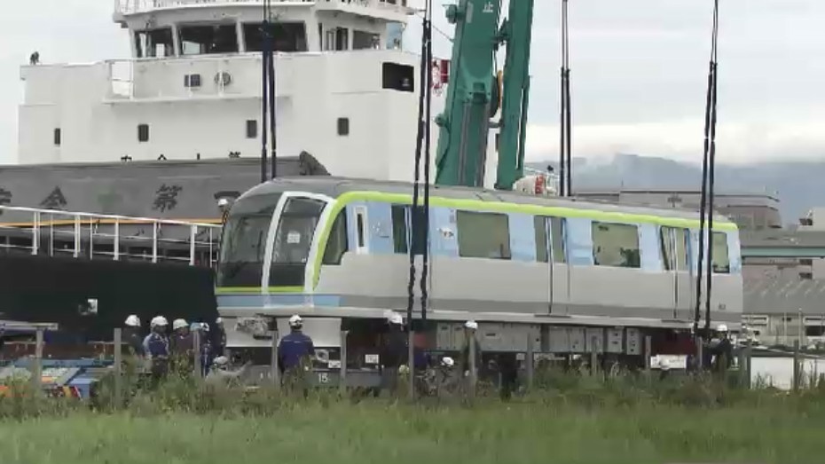 福岡市地下鉄七隈線の混雑緩和へ 新車両が博多港に到着 ダイヤ改正で午前8時台を増便予定